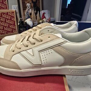 Vans Men's Lowland Cc Leather Marshmallow True White Skate Shoes Size 13 NIB
